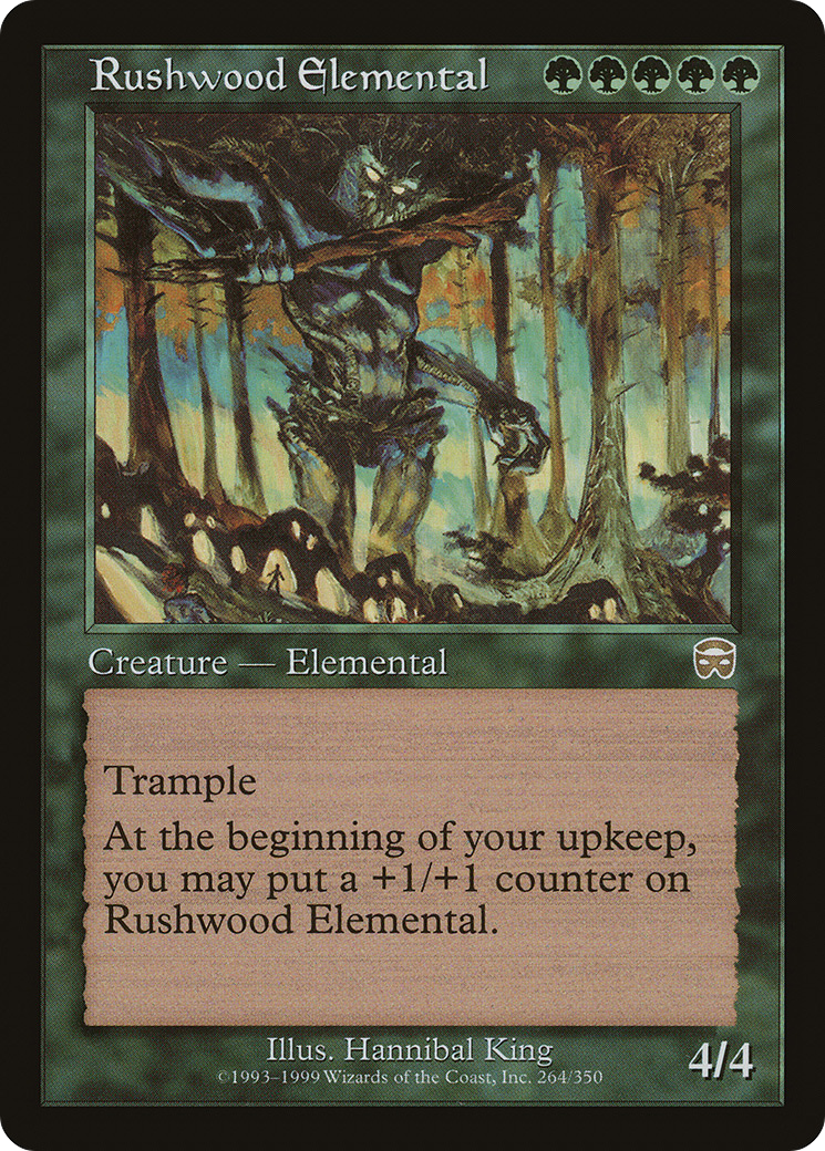 Rushwood Elemental (MMQ-264) [Mercadian Masques] Foil MTG Single Wizards of the Coast