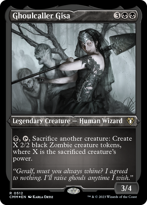 Ghoulcaller Gisa (CMM-512) [Commander Masters] Etched Foil MTG Single Wizards of the Coast