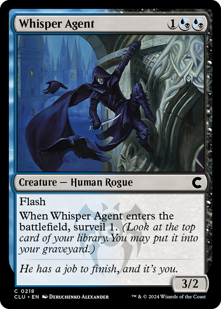 Whisper Agent (CLU-218) [Ravnica: Clue Edition] MTG Single Wizards of the Coast
