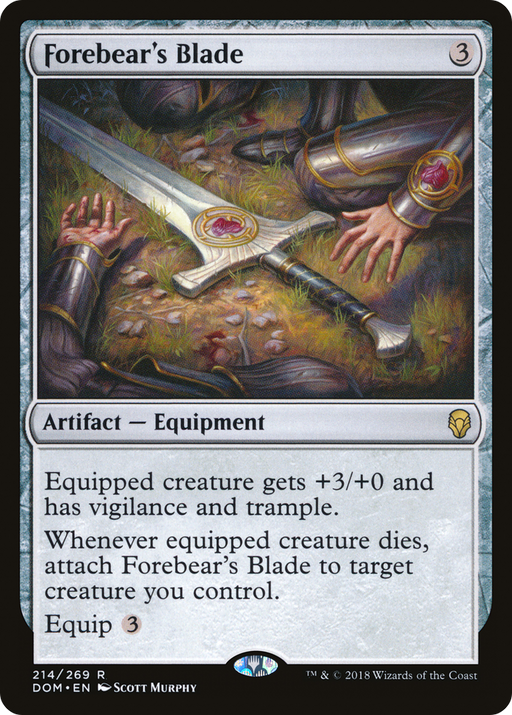 Forebear's Blade (DOM-214) [Dominaria] MTG Single Wizards of the Coast