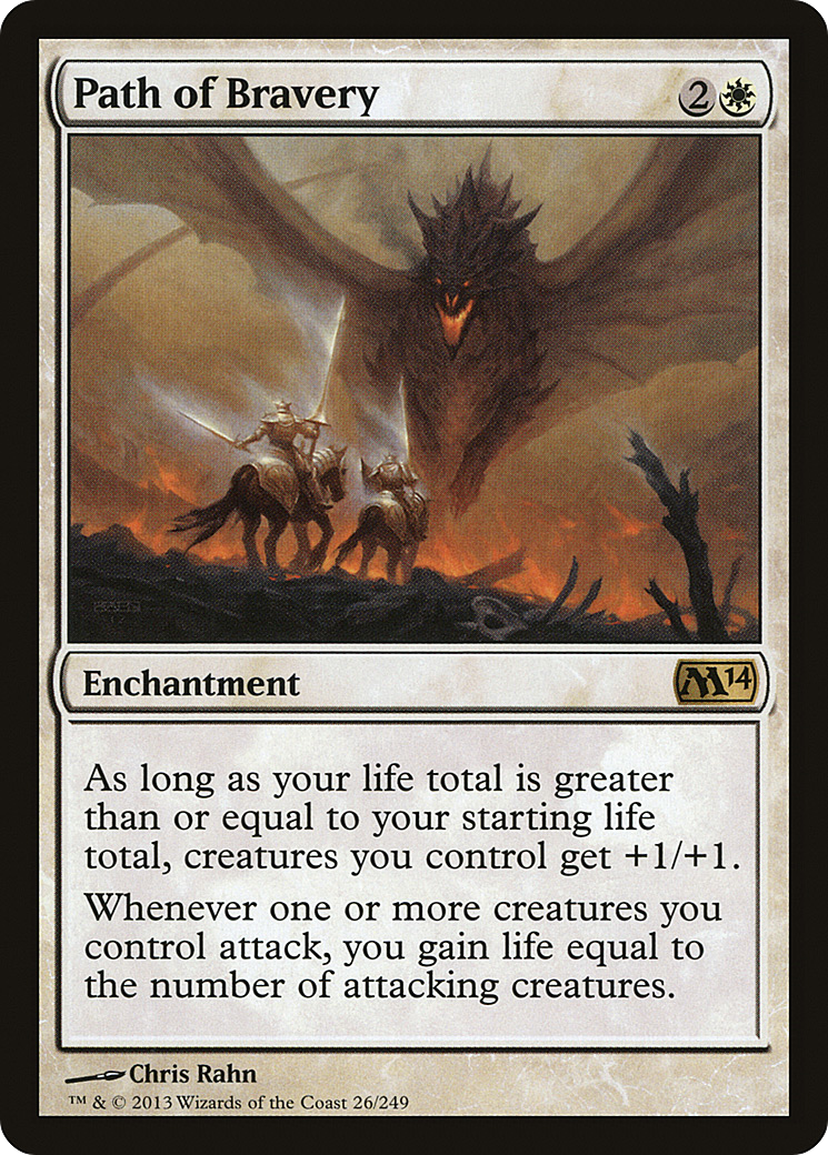 Path of Bravery (M14-026) [Magic 2014] Foil MTG Single Wizards of the Coast