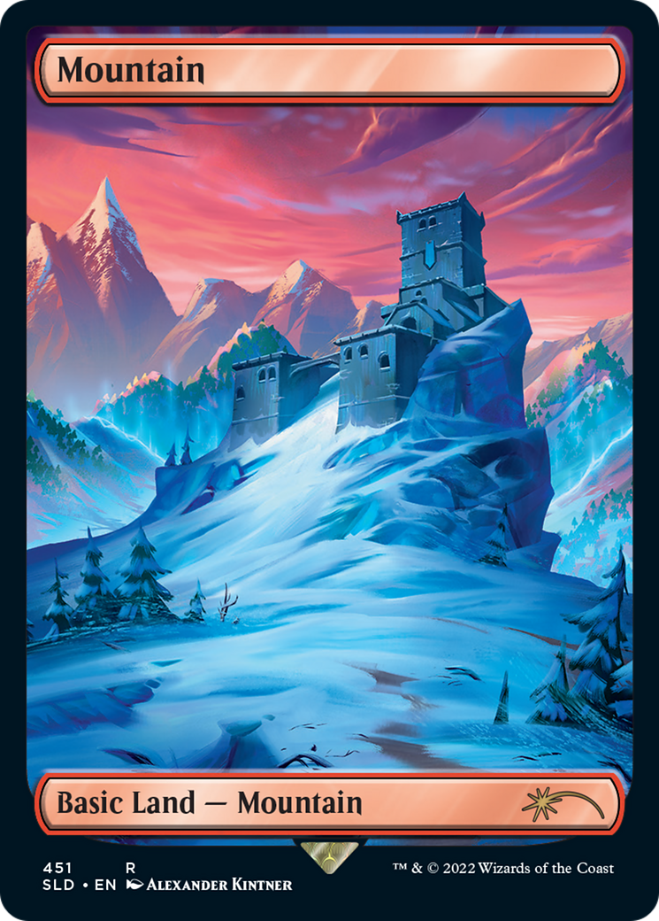 Mountain (451) (SLD-451) [Secret Lair] Drop (Full Art) MTG Single Wizards of the Coast