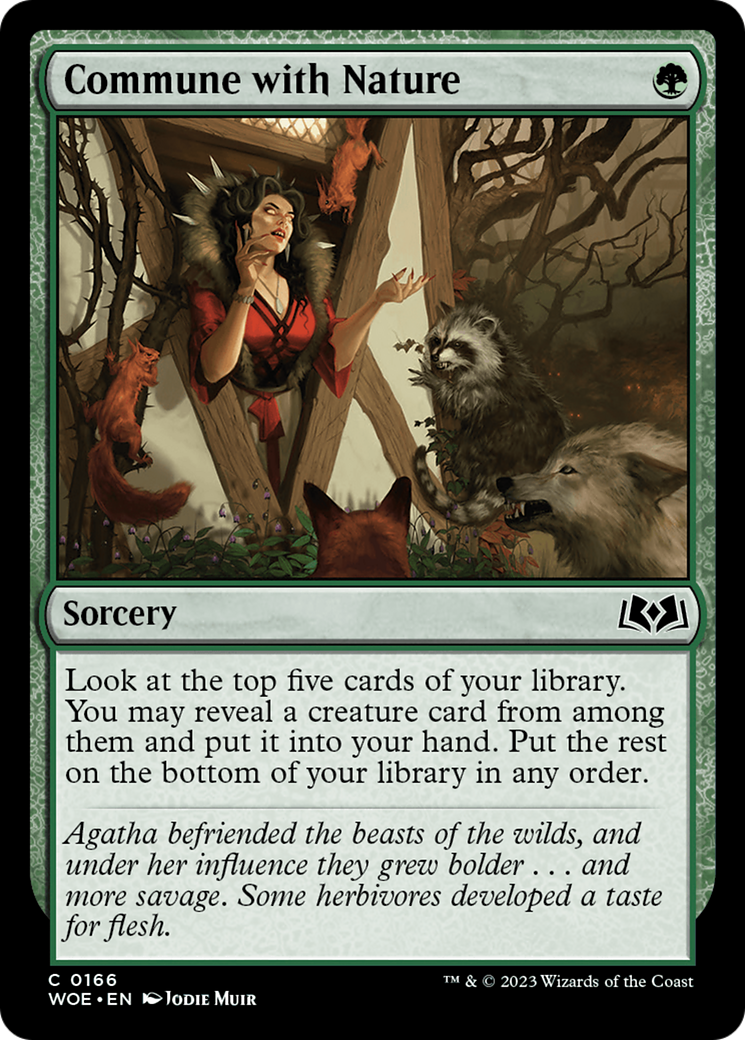 Commune with Nature (WOE-166) [Wilds of Eldraine] MTG Single Wizards of the Coast