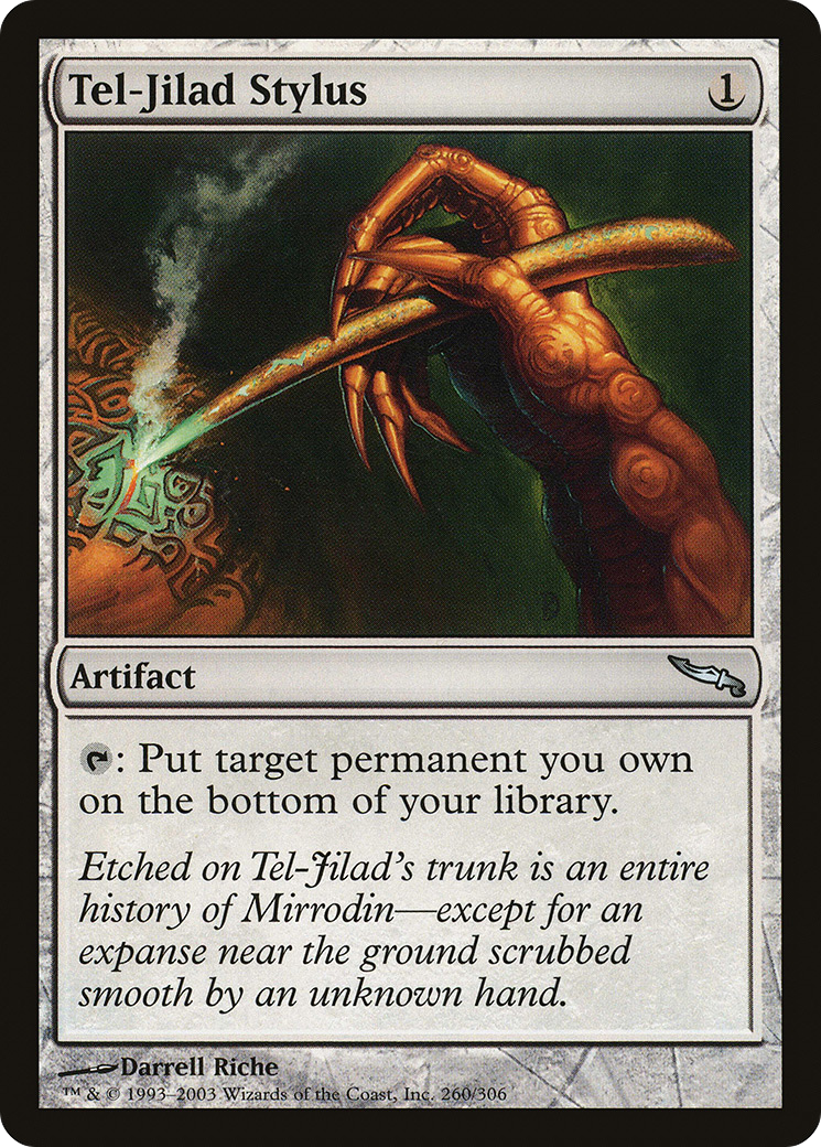 Tel-Jilad Stylus (MRD-260) [Mirrodin] MTG Single Wizards of the Coast