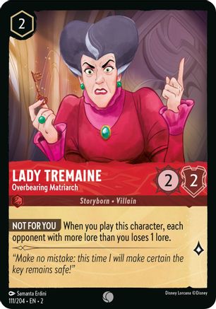 Lady Tremaine - Overbearing Matriarch (111/204) [Rise of the Floodborn] Lorcana Single Disney