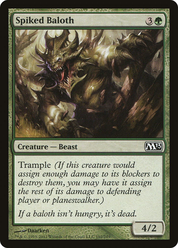 Spiked Baloth (M13-192) [Magic 2013] MTG Single Wizards of the Coast