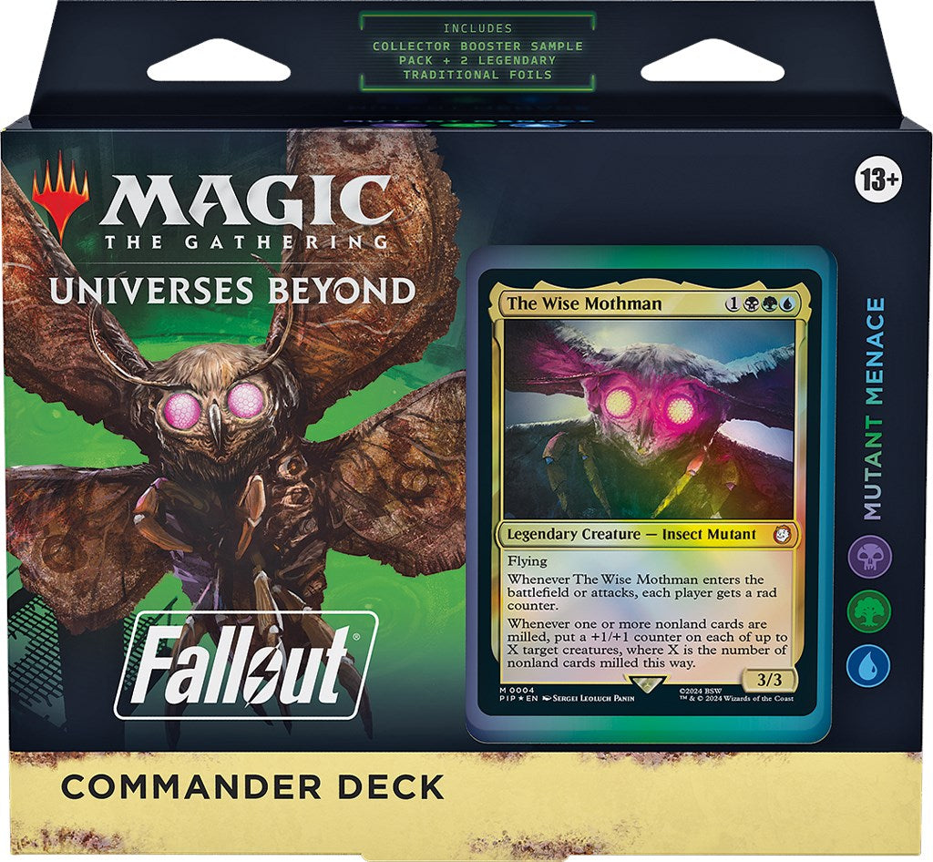 MTG Fallout - Mutant Menace Commander Deck MTG Sealed Magic: The Gathering