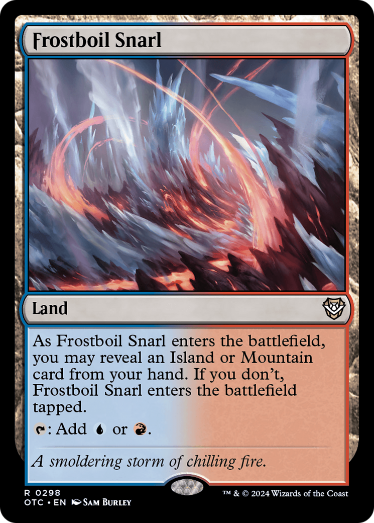 Frostboil Snarl (OTC-298) [Outlaws of Thunder Junction Commander] MTG Single Wizards of the Coast
