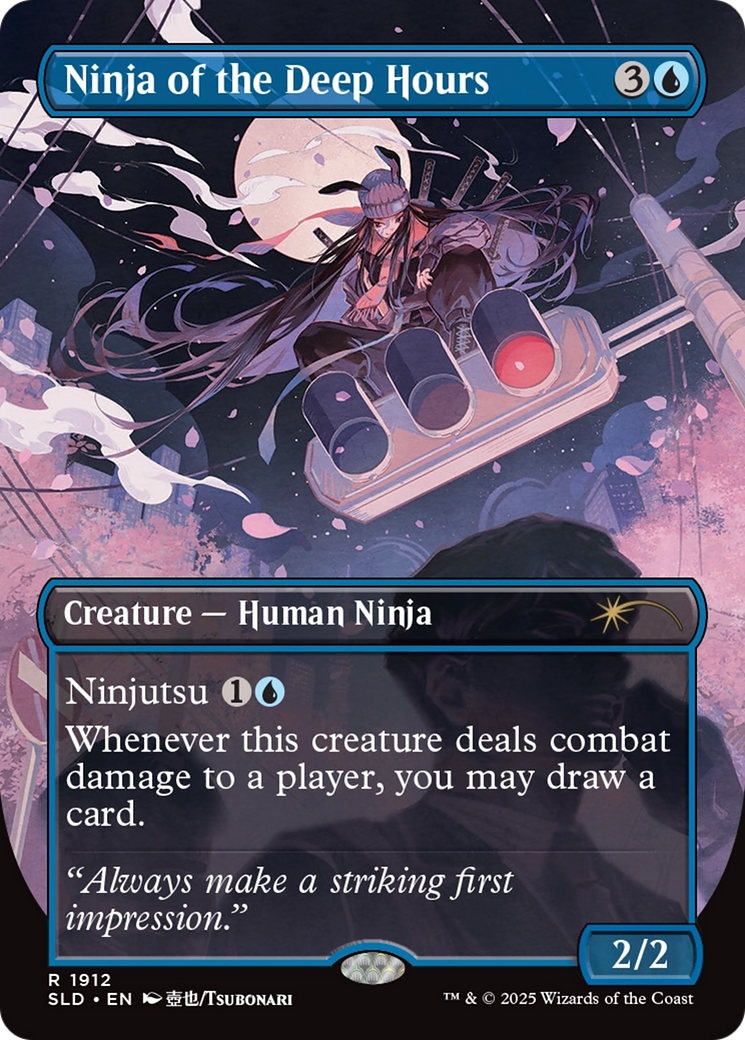 Ninja of the Deep Hours (SLD-1912) [Secret Lair] Drop (Borderless) MTG Single Wizards of the Coast