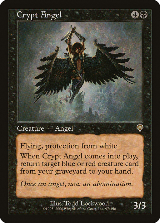 Crypt Angel (INV-097) [Invasion] Foil MTG Single Wizards of the Coast