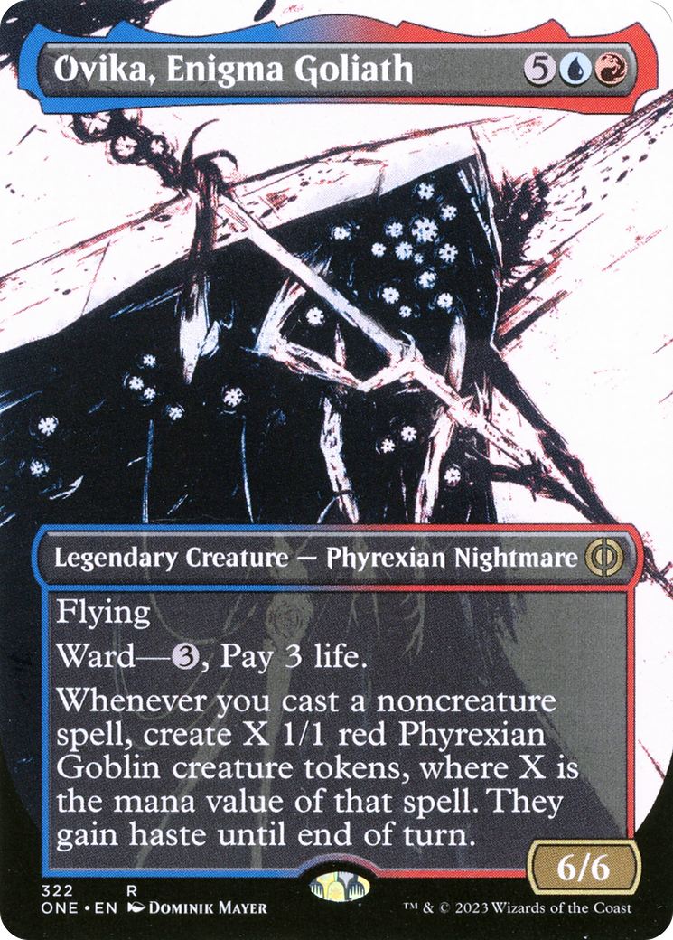 Ovika, Enigma Goliath (ONE-322) [Phyrexia: All Will Be One] (Showcase) (Borderless) MTG Single Wizards of the Coast
