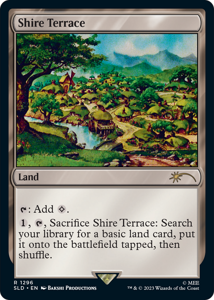 Shire Terrace (SLD-1296) [Secret Lair] Drop Foil MTG Single Wizards of the Coast