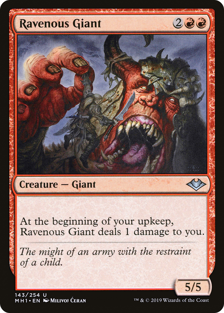 Ravenous Giant (MH1-143) [Modern Horizons] MTG Single Modern Horizons