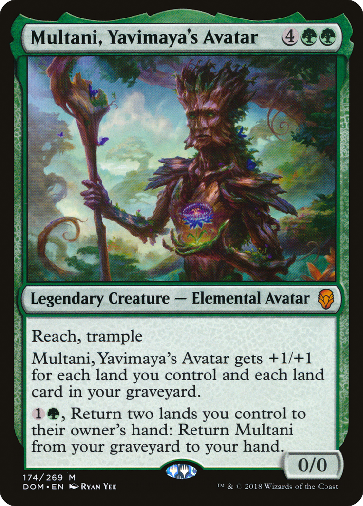 Multani, Yavimaya's Avatar (DOM-174) [Dominaria] Foil MTG Single Wizards of the Coast
