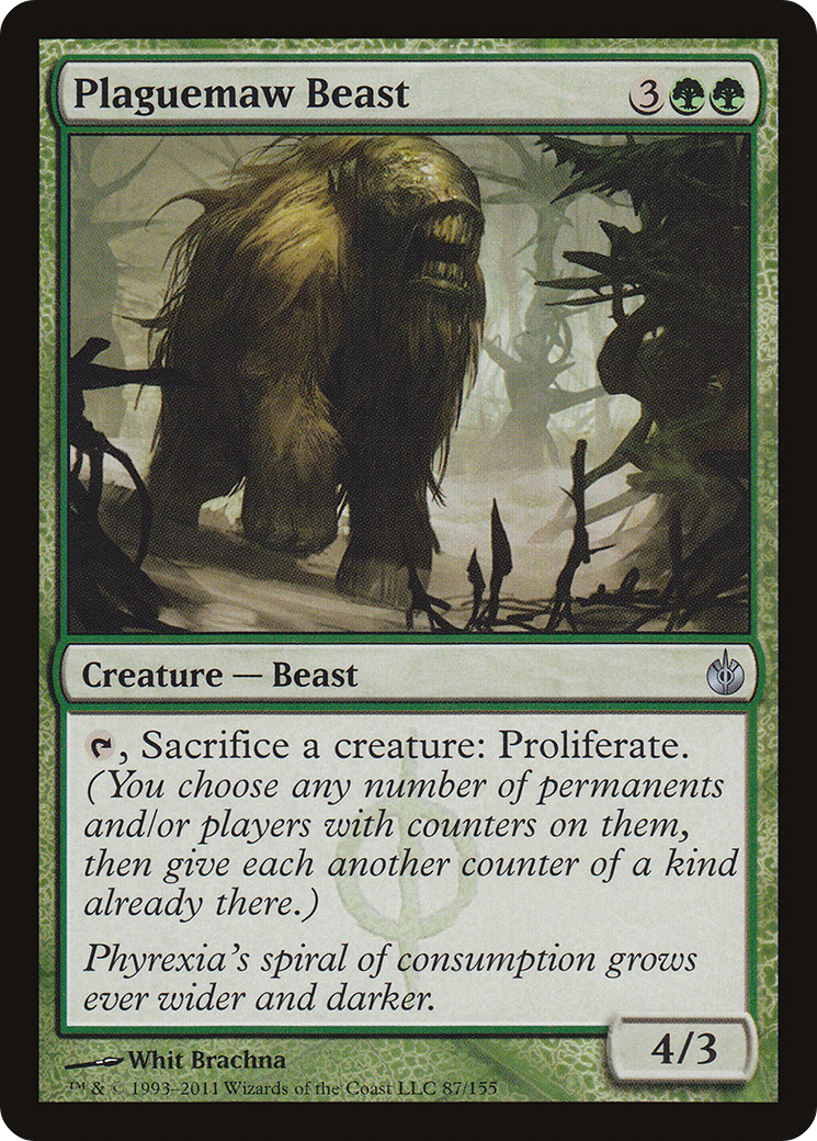 Plaguemaw Beast (MBS-087) [Mirrodin Besieged] Foil MTG Single Wizards of the Coast