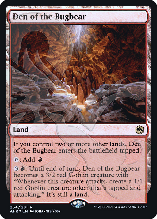Den of the Bugbear (AFR&-254) [Adventures in the Forgotten Realms Promos] Foil MTG Single Wizards of the Coast