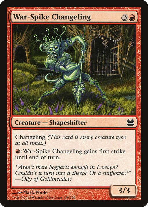 War-Spike Changeling (MMA-139) [Modern Masters] Foil MTG Single Modern Masters