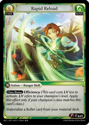 Rapid Reload (164) [Alchemical Revolution] Foil Grand Archive Single Weebs of the Shore