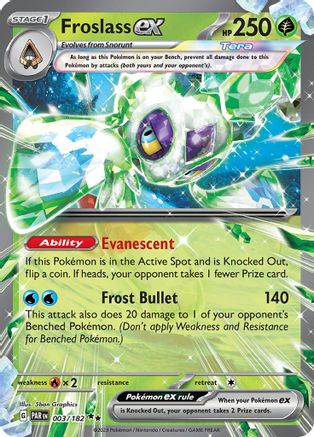 Froslass ex - 003/182 Holofoil [SV: Paradox Rift] Pokemon Single Pokémon