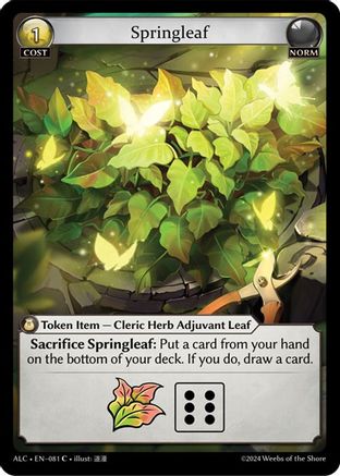 Springleaf (081) [Alchemical Revolution] Foil Grand Archive Single Weebs of the Shore