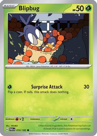 Blipbug (10) Reverse Holofoil [SV: Paradox Rift] Pokemon Single Pokémon