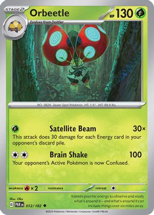 Orbeetle (12) [SV: Paradox Rift] Pokemon Single Pokémon