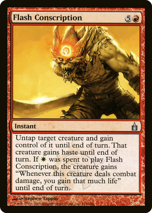 Flash Conscription (RAV-124) [Ravnica: City of Guilds] MTG Single Wizards of the Coast