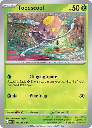 Toedscool - 015/182 [SV: Paradox Rift] Pokemon Single Pokémon
