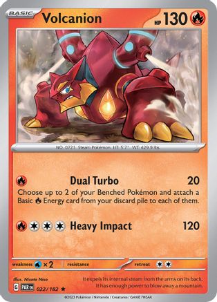 Volcanion (22) - [SV: Paradox Rift] Holofoil Pokemon Single Pokémon
