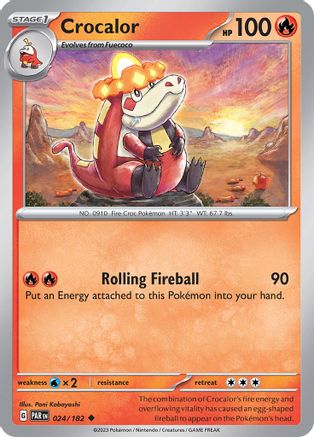 Crocalor (24) [SV: Paradox Rift] Pokemon Single Pokémon