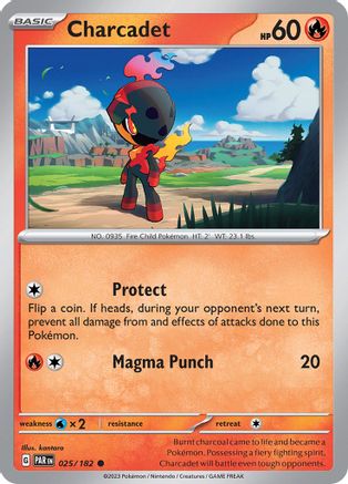 Charcadet - 025/182 Reverse Holofoil [SV: Paradox Rift] Pokemon Single Pokémon