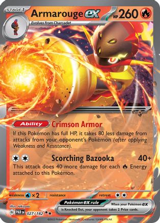 Armarouge ex (27) Holofoil [SV: Paradox Rift] Pokemon Single Pokémon