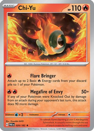 Chi-Yu (29) Reverse Holofoil [SV: Paradox Rift] Pokemon Single Pokémon