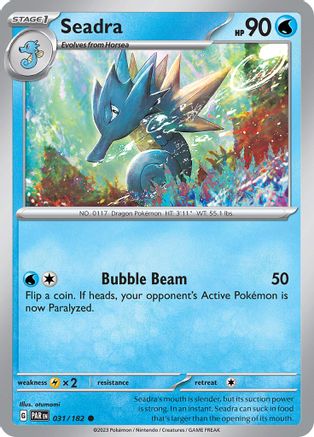 Seadra (31) Reverse Holofoil [SV04 Paradox Rift] Pokemon Single Pokémon