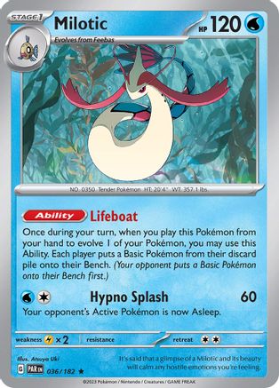 Milotic (36) Reverse Holofoil [SV: Paradox Rift] Pokemon Single Pokémon