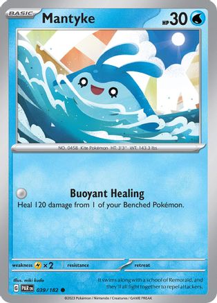 Mantyke - 039/182 Reverse Holofoil [SV: Paradox Rift] Pokemon Single Pokémon