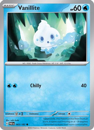 Vanillite (43) [SV: Paradox Rift] Pokemon Single Pokémon