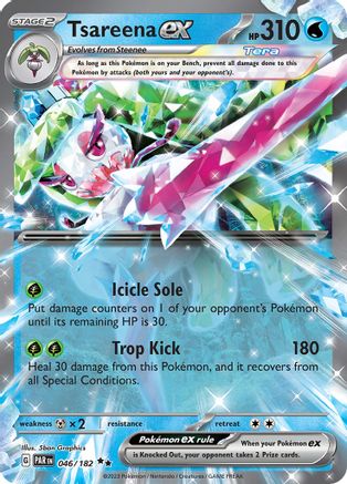 Tsareena ex - 046/182 Holofoil [SV: Paradox Rift] Pokemon Single Pokémon