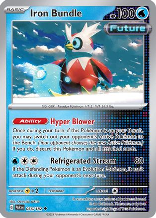 Iron Bundle (56) Reverse Holofoil [SV: Paradox Rift] Pokemon Single Pokémon