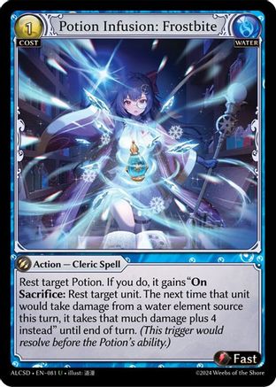 Potion Infusion: Frostbite (081) [Alchemical Revolution Starter Decks] Grand Archive Single Weebs of the Shore
