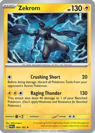 Zekrom (66) Holofoil [SV: Paradox Rift] Pokemon Single Pokémon