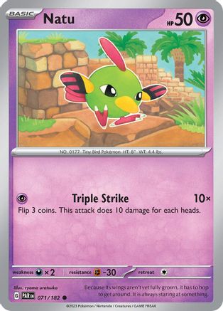 Natu (71) [SV: Paradox Rift] Pokemon Single Pokémon