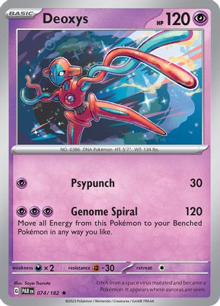 Deoxys (74) Holofoil [SV: Paradox Rift] Pokemon Single Pokémon