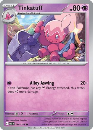 Tinkatuff (84) Reverse Holofoil [SV: Paradox Rift] Pokemon Single Pokémon