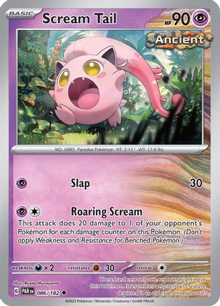 Scream Tail (86) [SV: Paradox Rift] Pokemon Single Pokémon