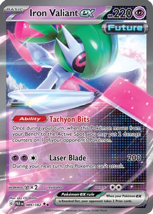 Iron Valiant ex - 089/182 Holofoil [SV: Paradox Rift] Pokemon Single Pokémon
