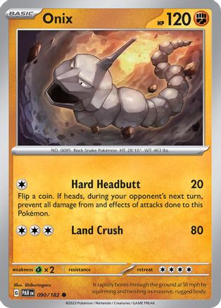 Onix (90) [SV: Paradox Rift] Pokemon Single Pokémon
