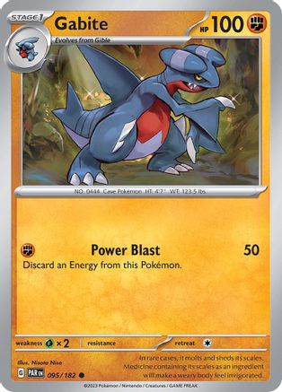 Gabite (95) Reverse Holofoil [SV: Paradox Rift] Pokemon Single Pokémon