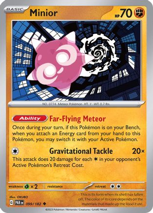 Minior - 099/182 Reverse Holofoil [SV: Paradox Rift] Pokemon Single Pokémon