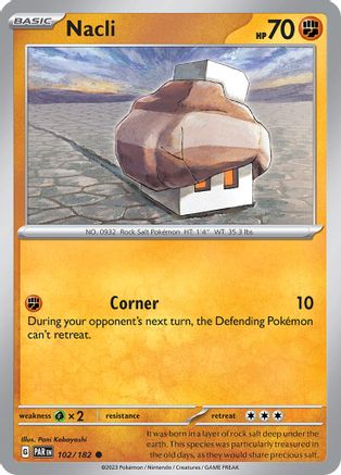 Nacli - 102/182 [SV: Paradox Rift] Pokemon Single Pokémon